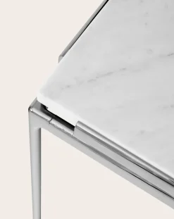 & Tradition Tables, Bureaux-Table Sett LN13, Luca Nichetto Marbré blanc