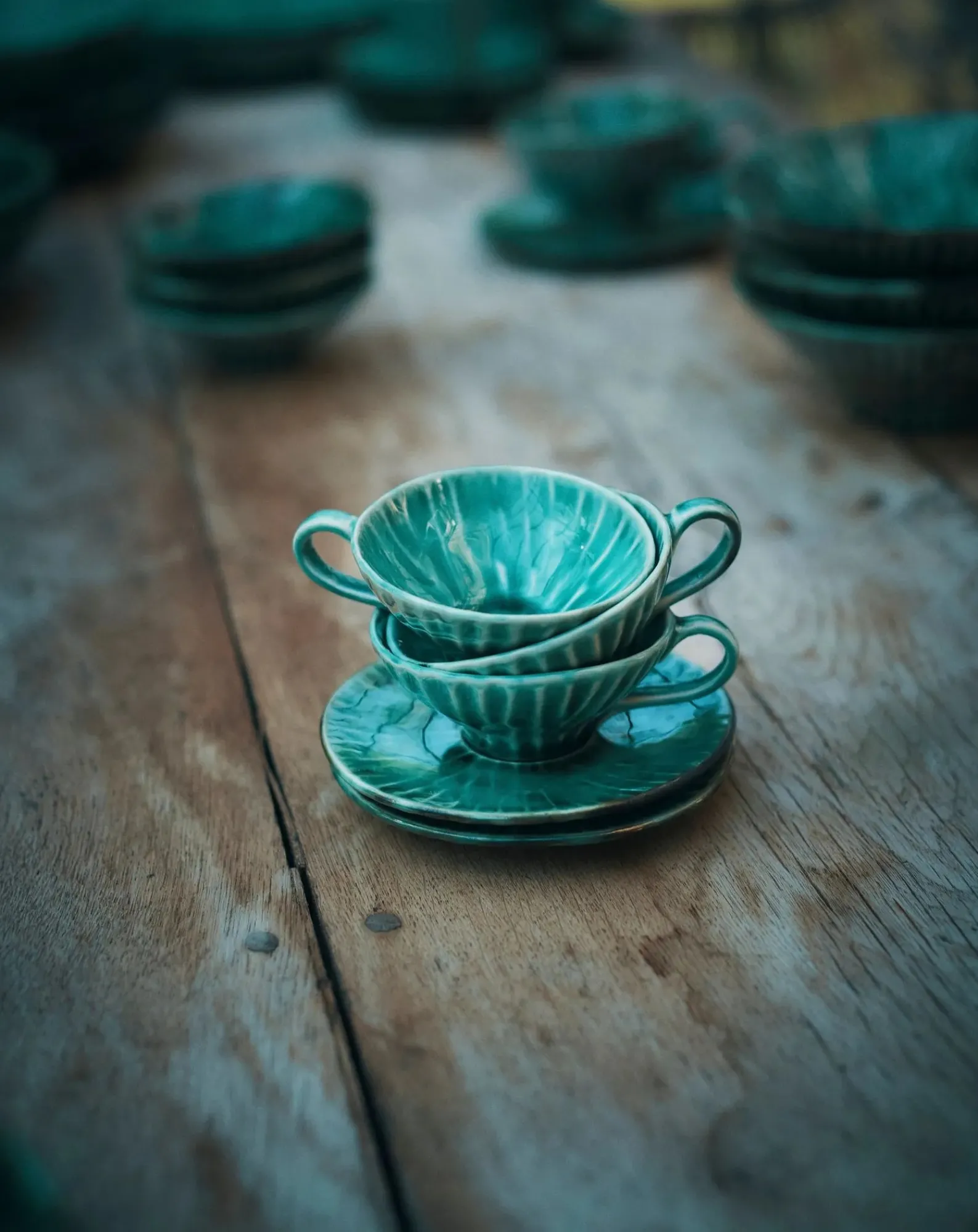 Serax Tasses, Théières-Tasse à expresso avec soucoupe Verde Lanza - Set de 2 Vert