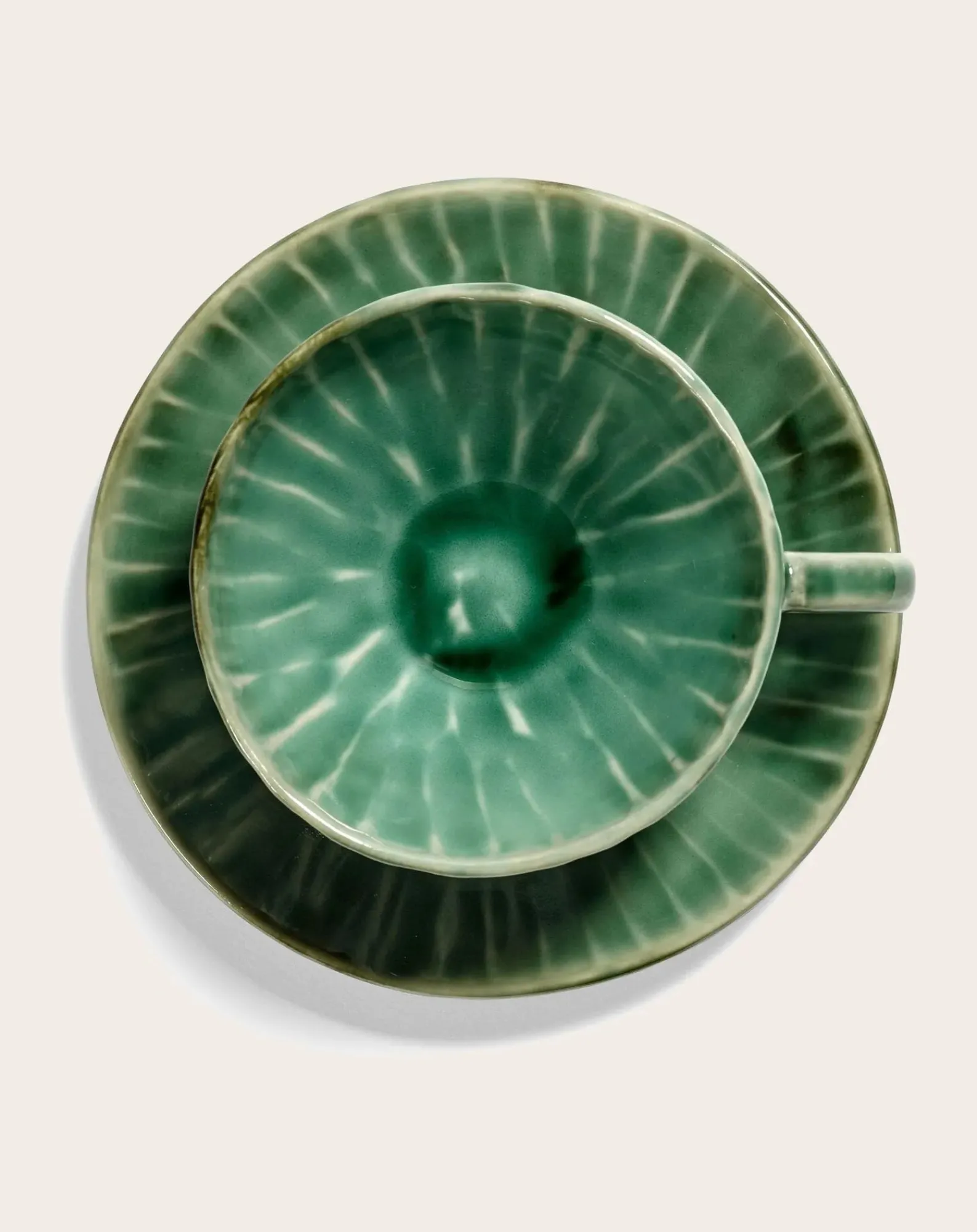 Serax Tasses, Théières-Tasse à expresso avec soucoupe Verde Lanza - Set de 2 Vert
