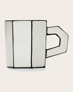 Serax Tasses, Théières-Tasse à thé Carte blanche - Set de 2 Noir/Blanc