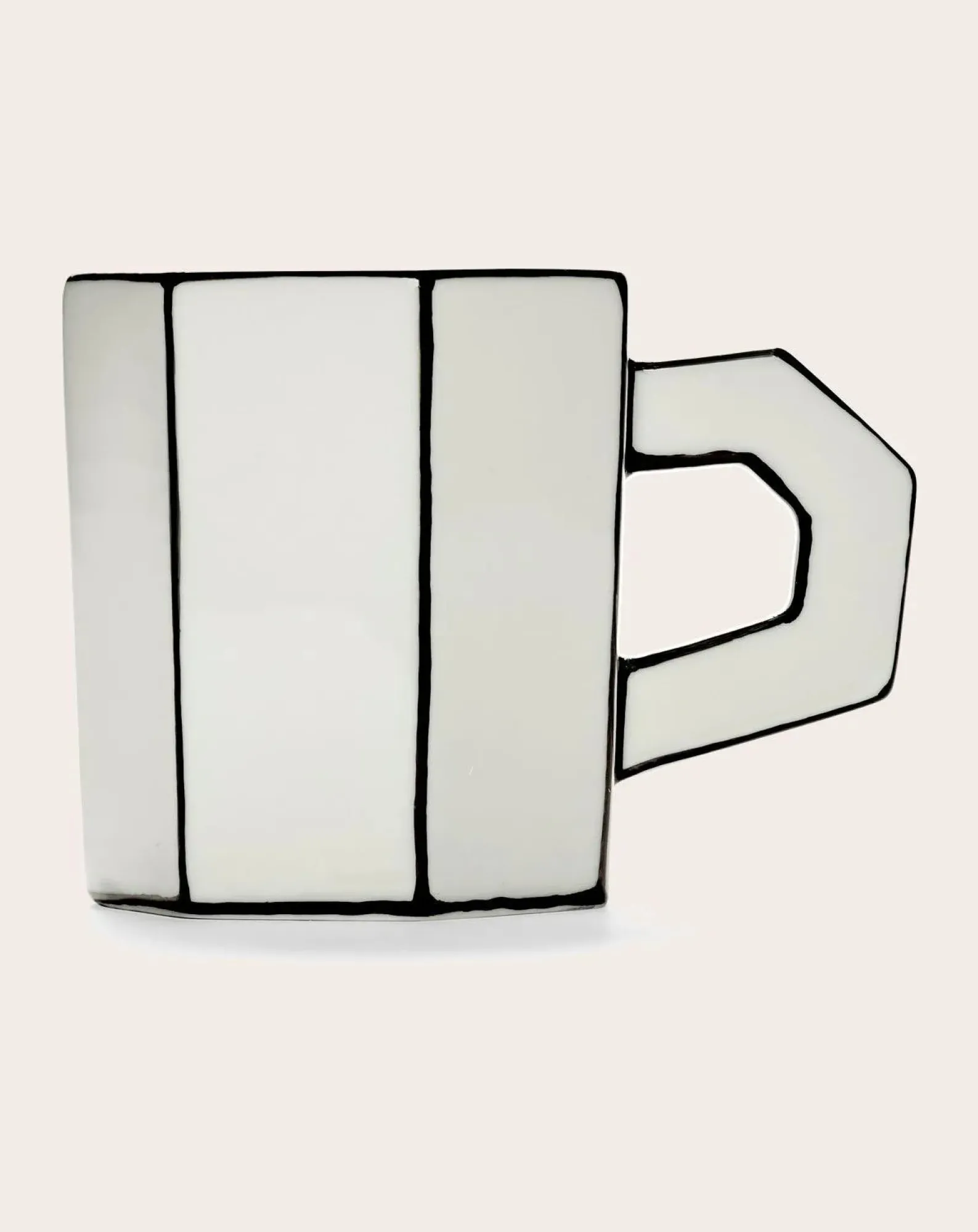 Serax Tasses, Théières-Tasse à thé Carte blanche - Set de 2 Noir/Blanc