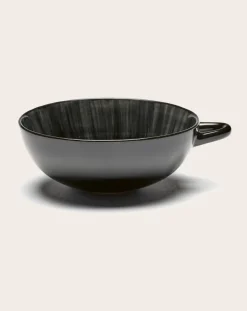Serax Tasses, Théières-Tasses en céramique Ann Demeulemeester - Set de 2 Noir
