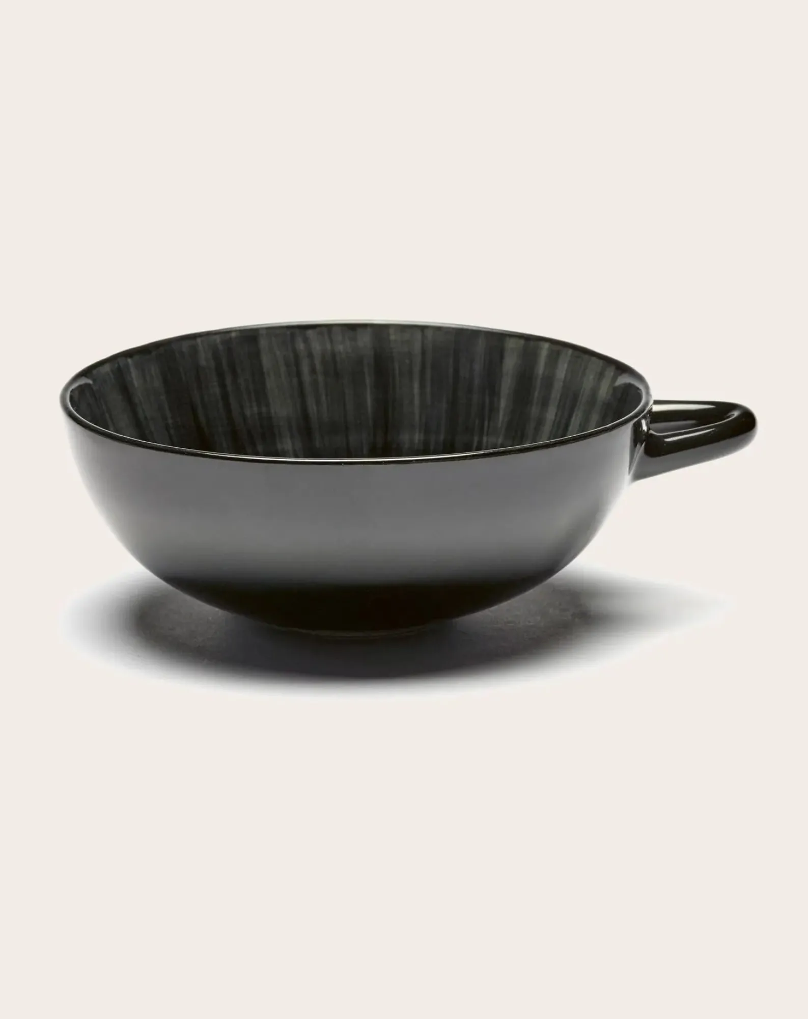 Serax Tasses, Théières-Tasses en céramique Ann Demeulemeester - Set de 2 Noir