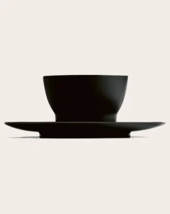 Serax Tasses, Théières-Tasses en porcelaine, Ann Demeulemeester - Set de 2 Noir