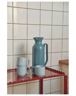 Hay Tasses, Théières-Tasses en terracotta Barro - Set de 2, Rui Pereira Bleu ciel