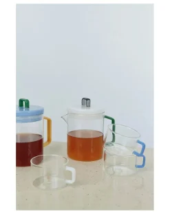 Hay Tasses, Théières-Tasses en verre Brew - Set de 2 Bleu ciel