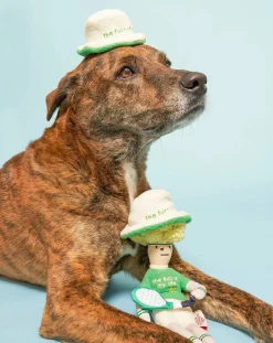 The Furry Folks Accessoires Animaux-Tennis Hooman digging toy Vert