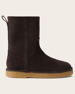 Soeur Boots, Bottes-Texas crust leather boots Marron