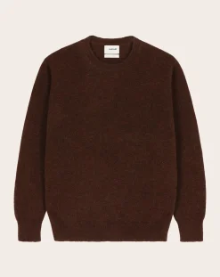 Castart Pulls, Gilets-The Flirt plain sweater in Alpaca Marron