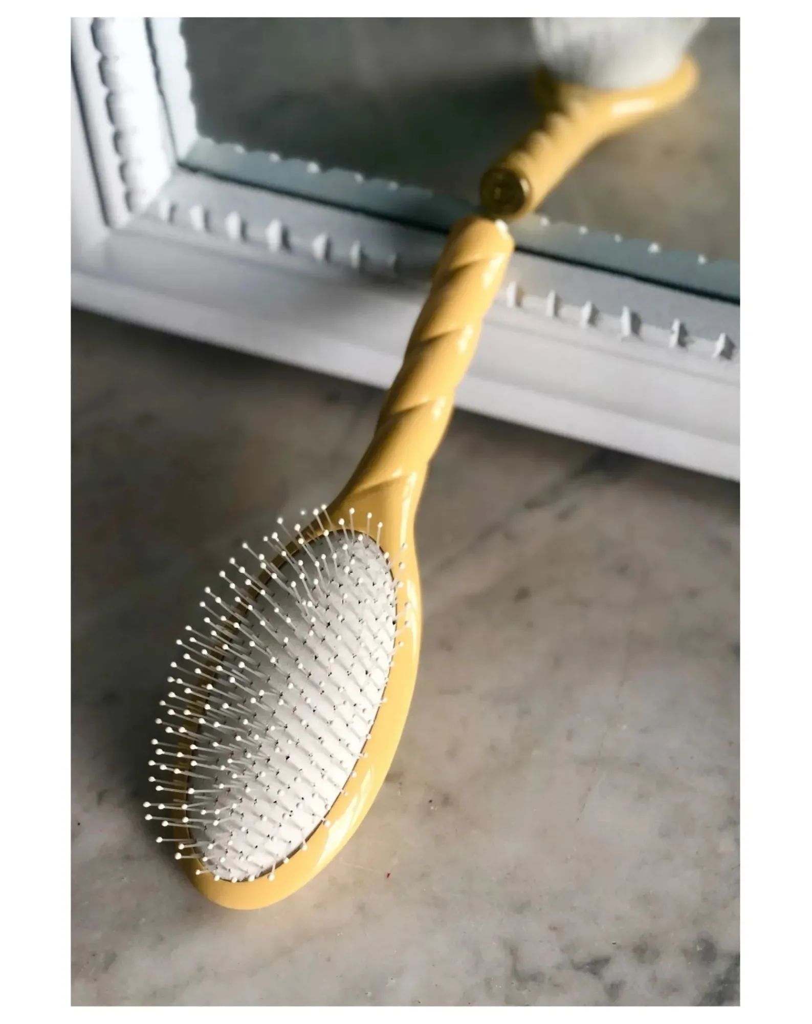 La Bonne Brosse Brosses, Peignes|Soins Des Cheveux-The Miracle N°4 Hairbrush - Detangling & Massaging Jaune