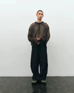 YDOT Pulls, Gilets-Thermal Knit Crewneck Sweater Marron