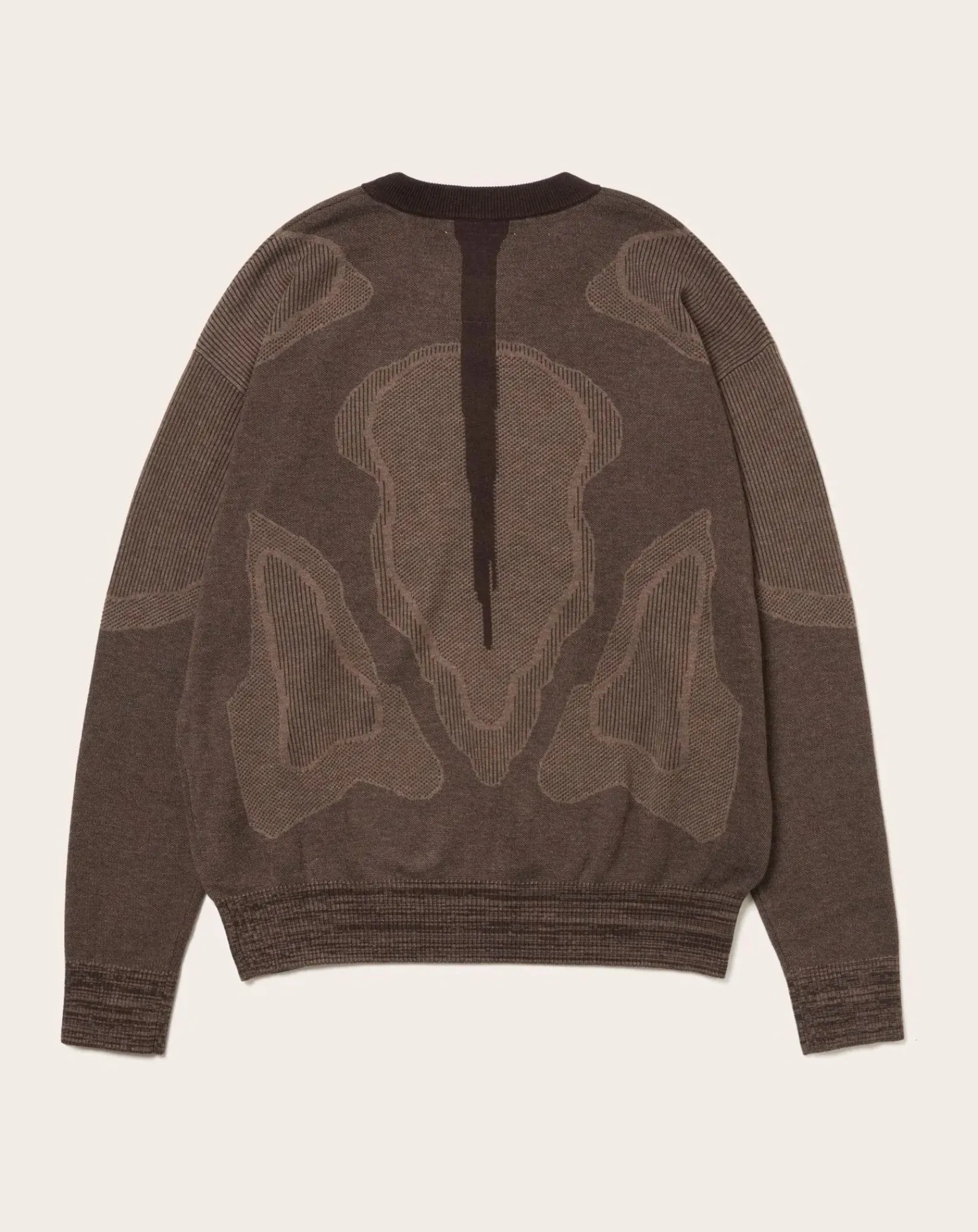 YDOT Pulls, Gilets-Thermal Knit Crewneck Sweater Marron