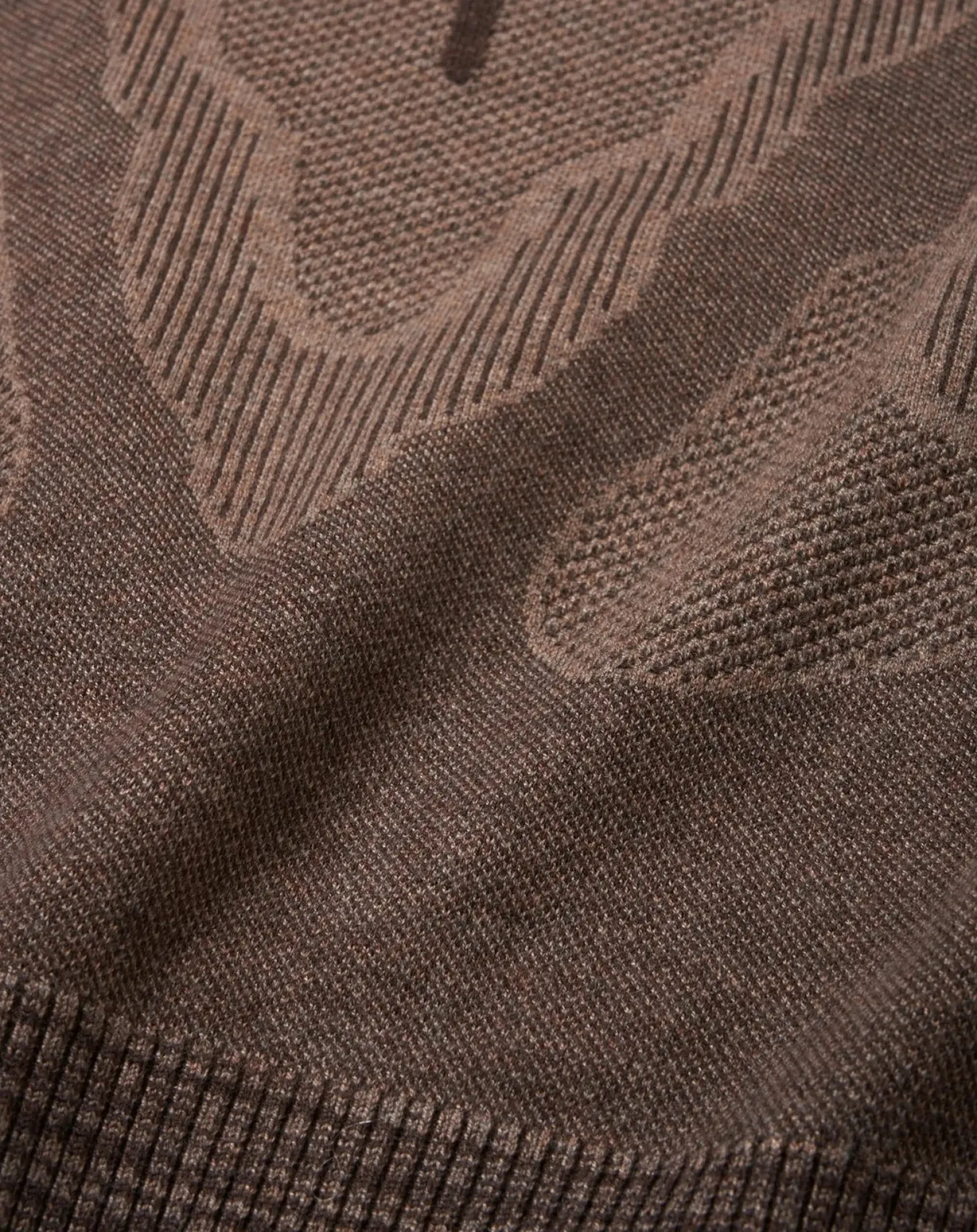 YDOT Pulls, Gilets-Thermal Knit Crewneck Sweater Marron