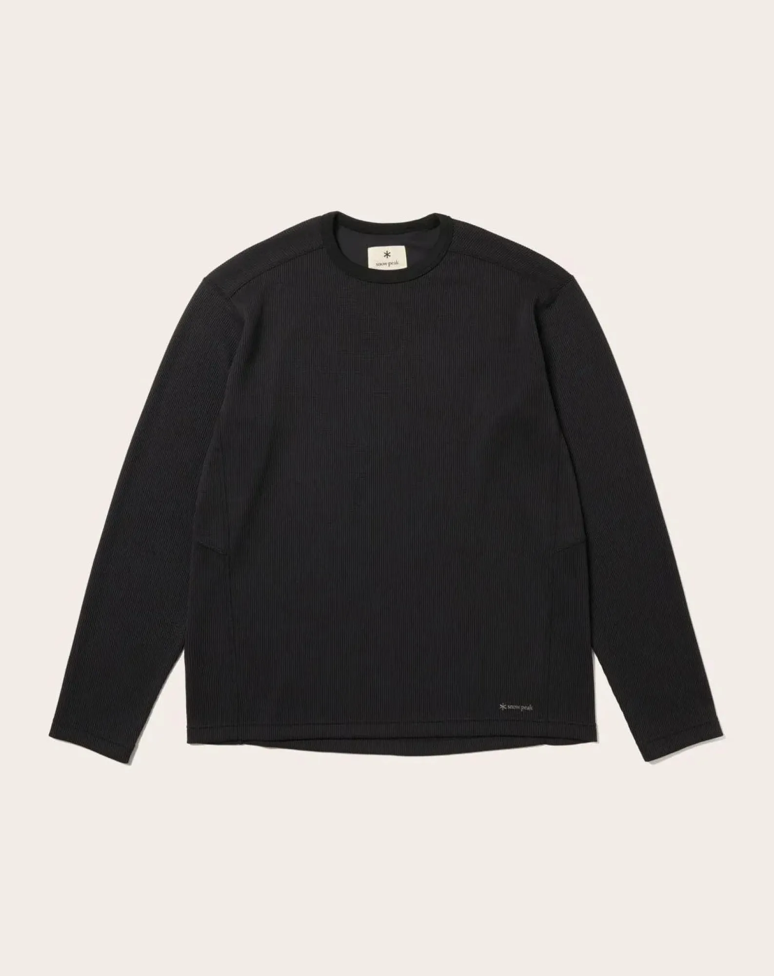 Snow Peak Chaussettes, Sous-Vêtements-Thermal long-sleeve T-shirt Noir