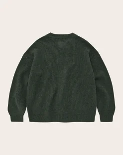 Frizmworks Pulls, Gilets-Thick Wool Cardigan Vert forêt