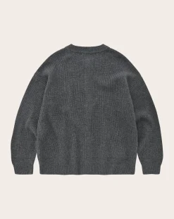 Frizmworks Pulls, Gilets-Thick Wool Cardigan Gris foncé