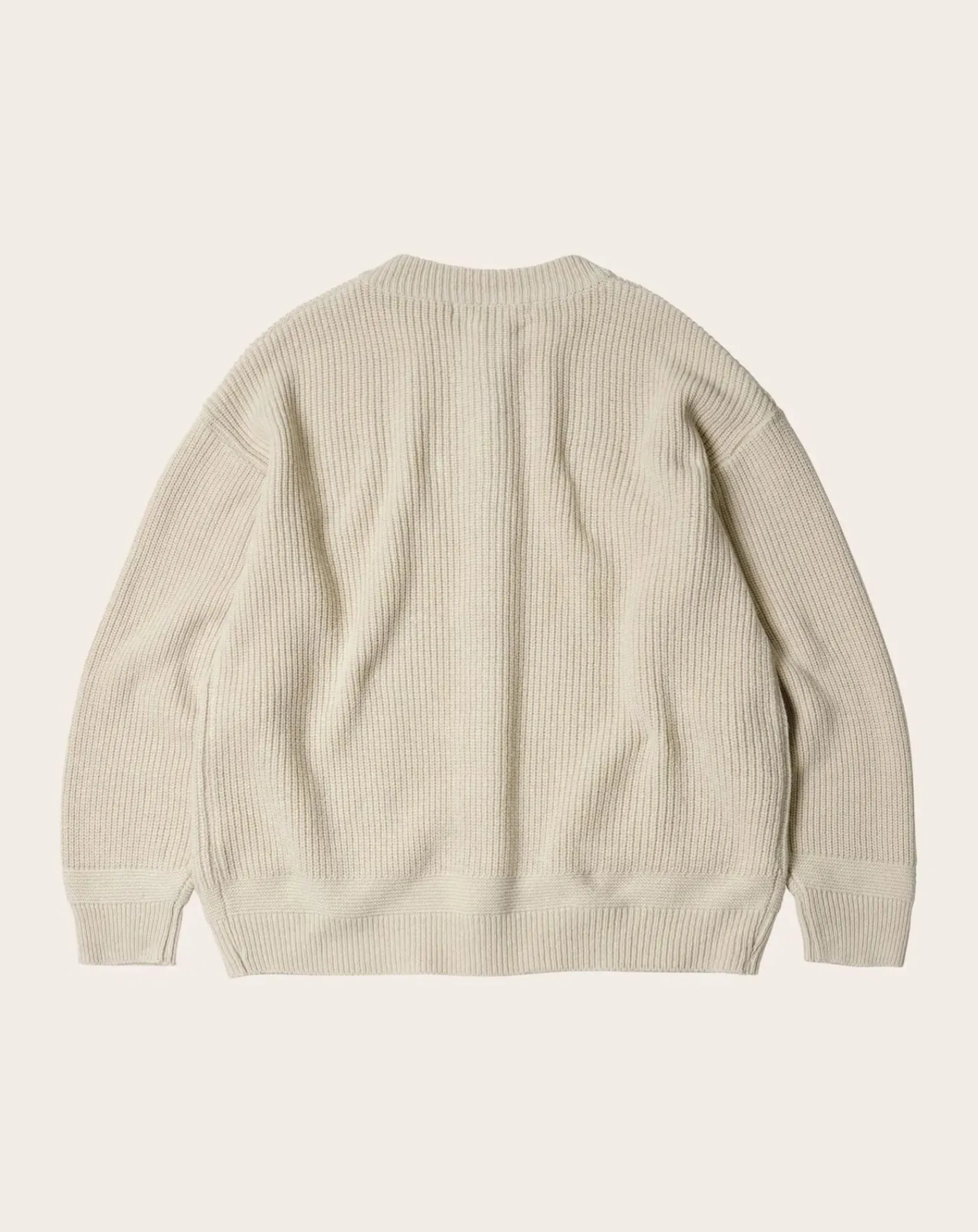 Frizmworks Pulls, Gilets-Thick Wool Cardigan Crème