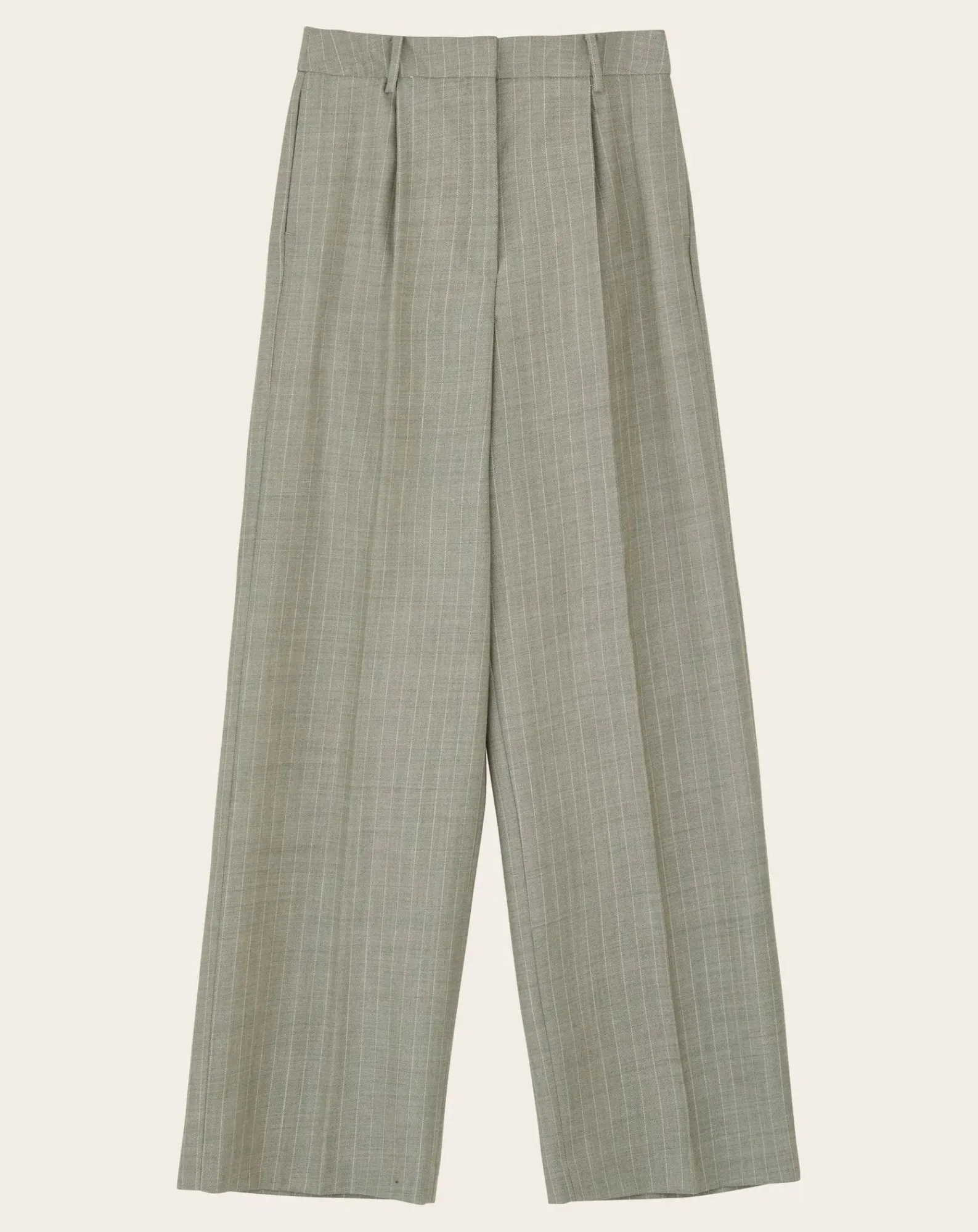 Skall Studio Pantalons, Jeans-Thom Striped Wool Pants Gris clair