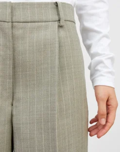 Skall Studio Pantalons, Jeans-Thom Striped Wool Pants Gris clair