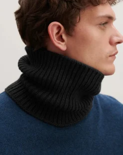 Bompard Echarpes, Foulards-12-thread Cashmere Rib Choker Noir
