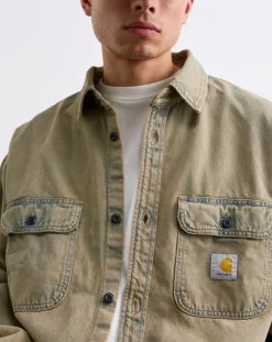 Carhartt WIP Chemises-Tigan Smithtown Overshirt Bleu délavé
