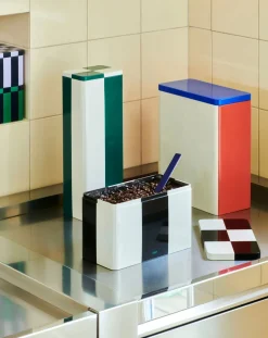 Hay Rangements-Tin storage box Vert foncé