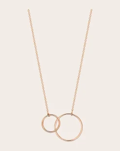 Ginette NY Colliers-Tiny Fusion necklace Or rose