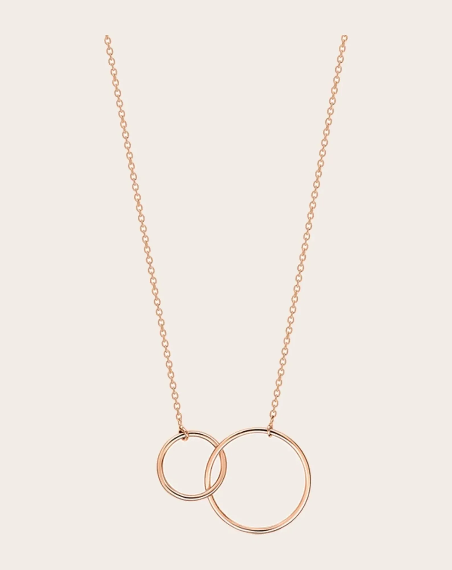 Ginette NY Colliers-Tiny Fusion necklace Or rose
