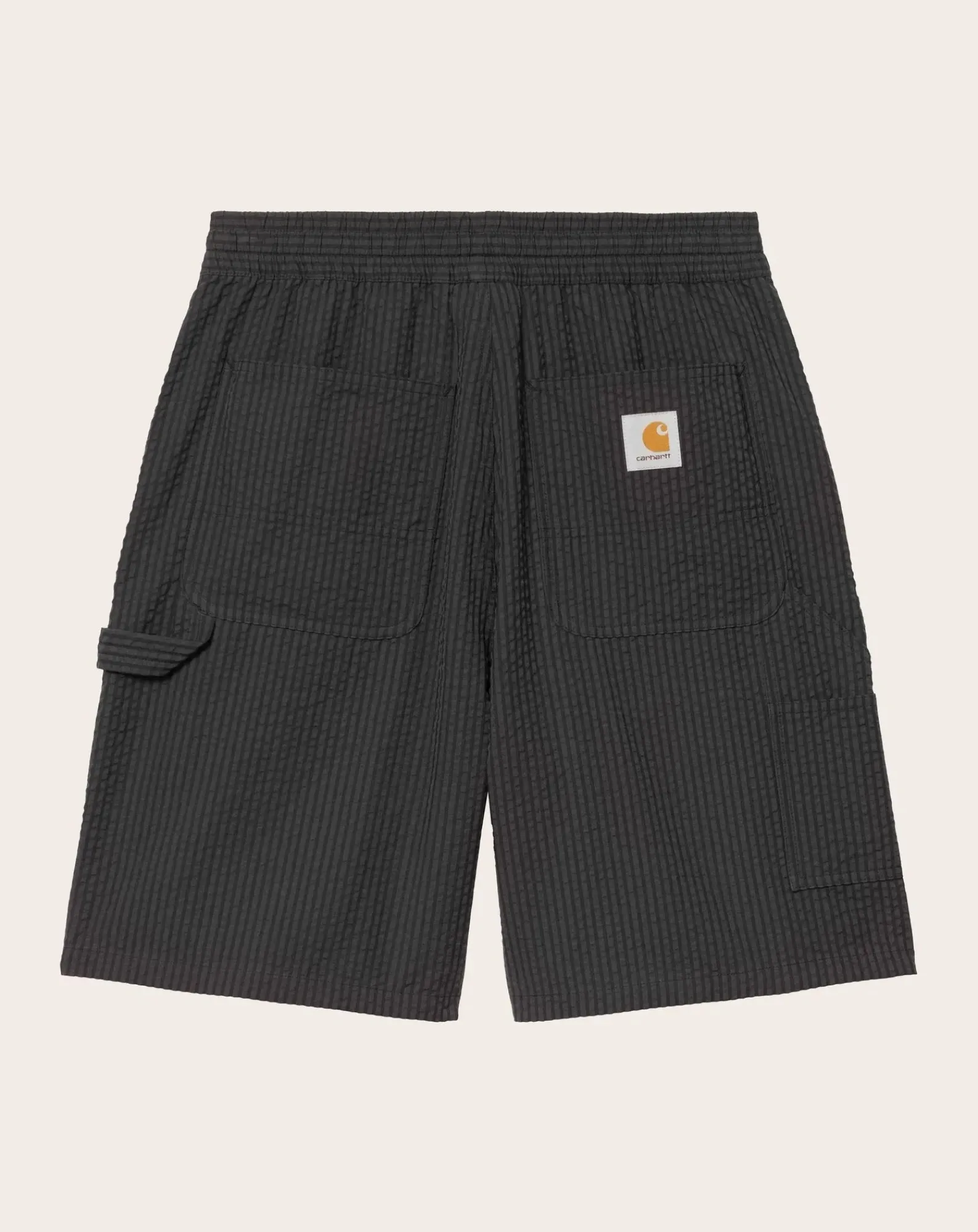 Carhartt WIP Pantalons, Jeans-Toland Striped Seersucker Shorts Noir