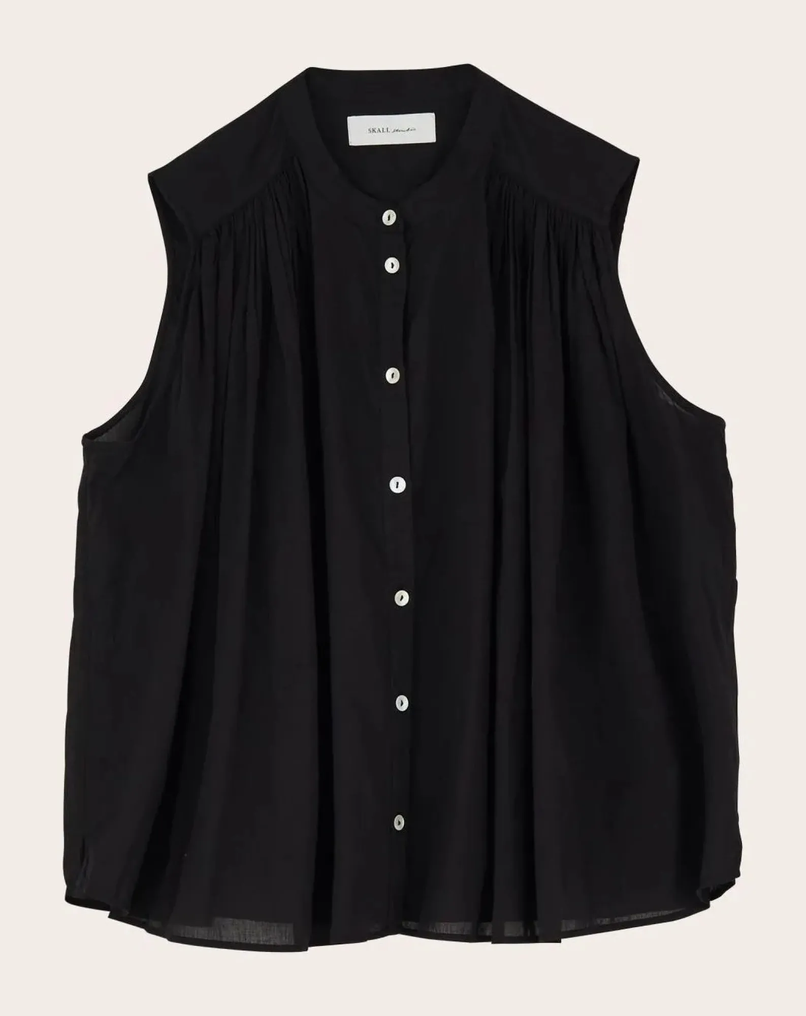 Skall Studio Blouses, Chemises-Top Louise Organic Cotton Noir