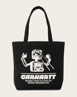 Carhartt WIP Sacs Week-End-Tote Bag Canvas Graphic Noir