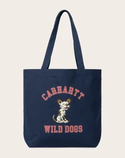 Carhartt WIP Sacs Week-End-Tote Bag Canvas Graphic Bleu foncé