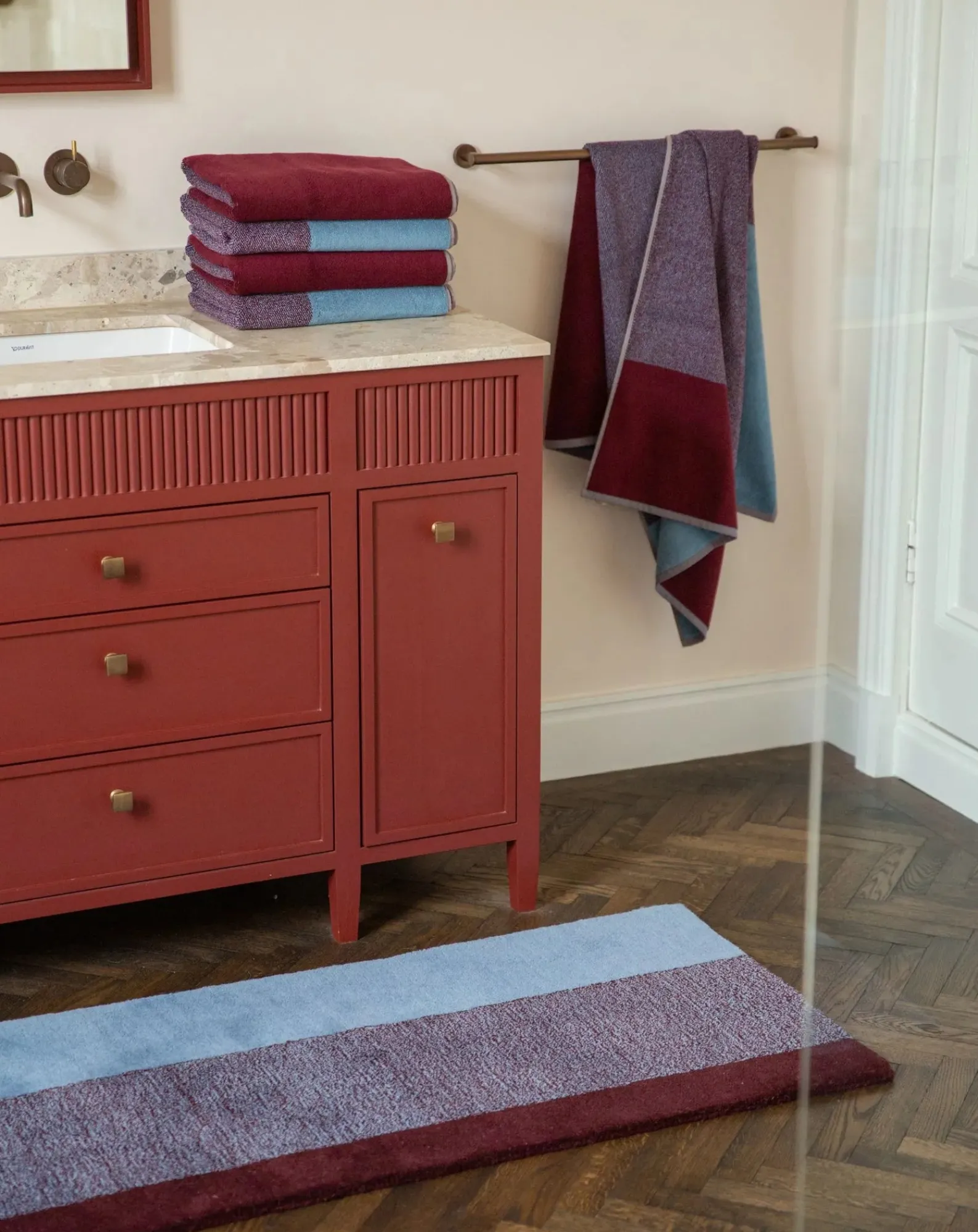 Suite 702 Linge De Bain-Towels, Lex Pott - Set of 2 Bordeaux
