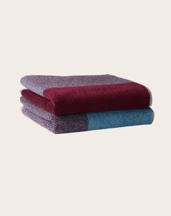 Suite 702 Linge De Bain-Towels, Lex Pott - Set of 2 Bordeaux