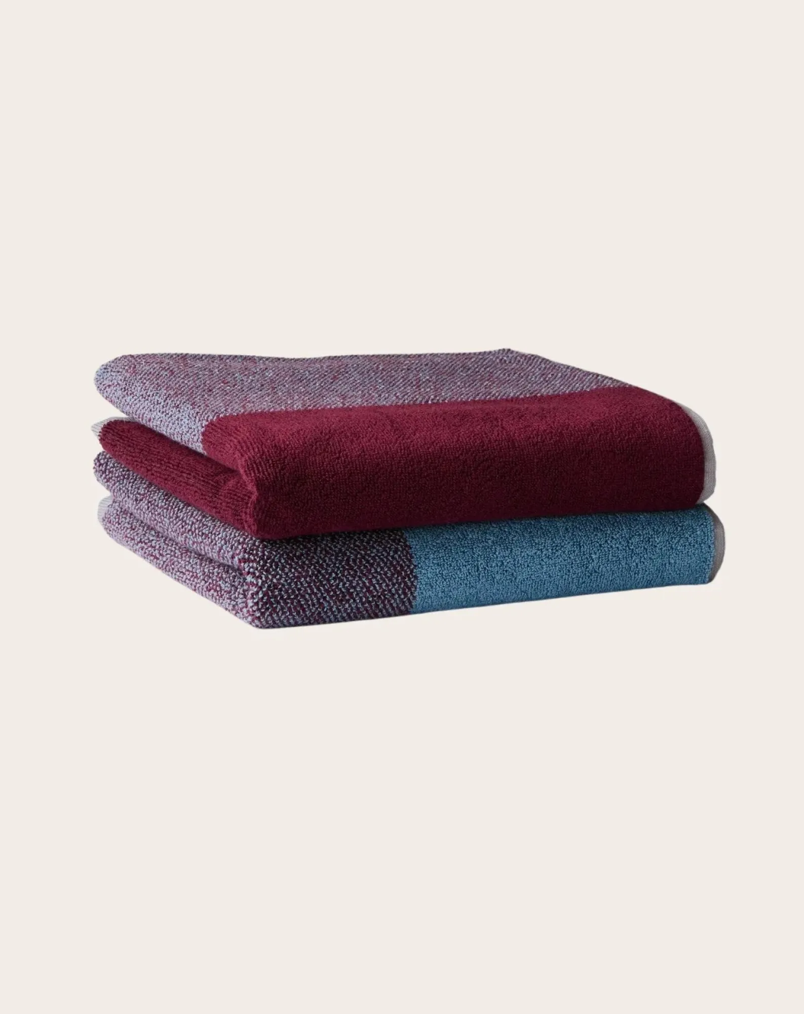 Suite 702 Linge De Bain-Towels, Lex Pott - Set of 2 Bordeaux