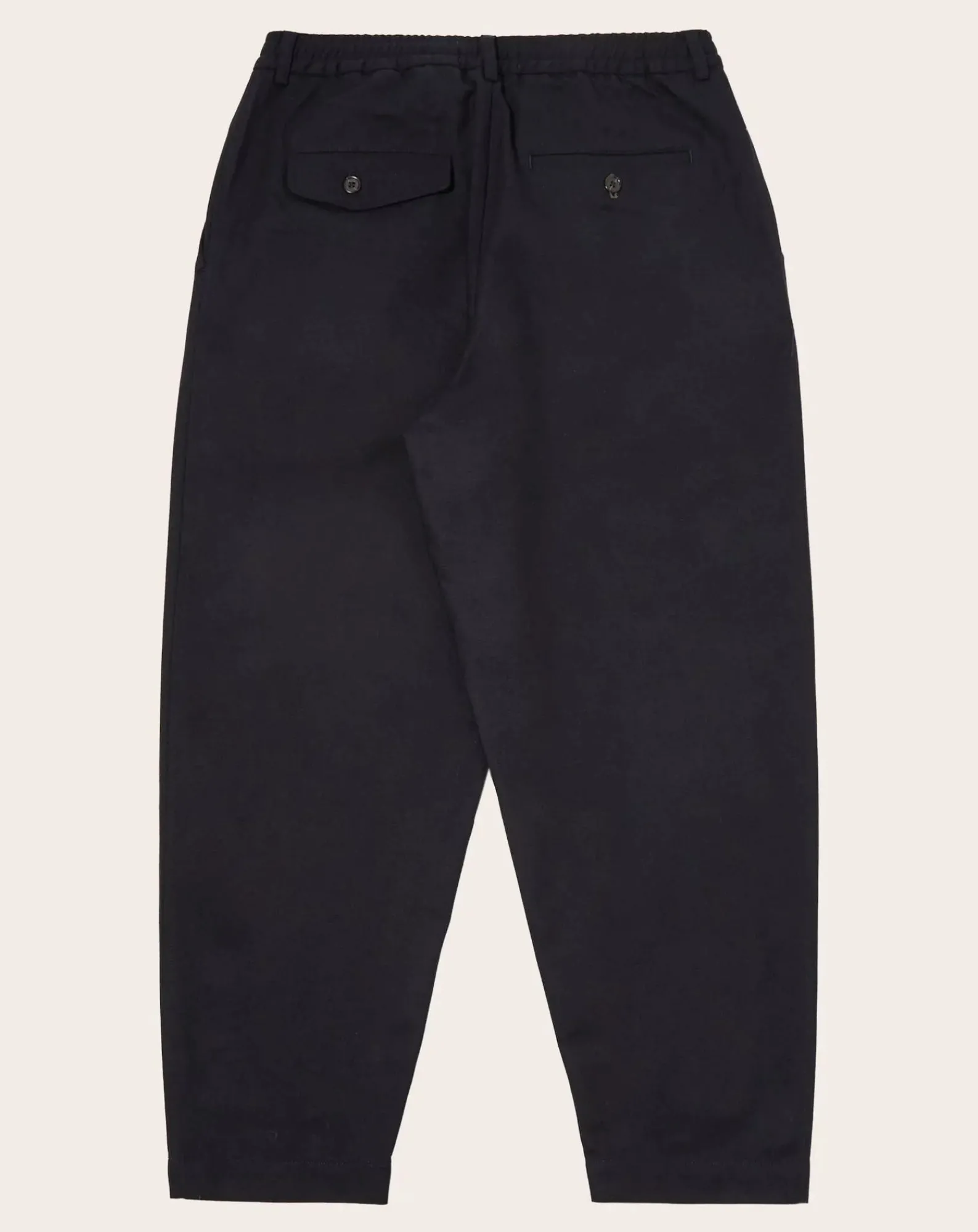Universal Works Pantalons, Jeans-Track Pleated Pants Bleu marine