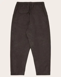 Universal Works Pantalons, Jeans-Track Pleated Pants Marron