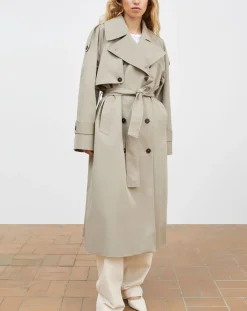 Skall Studio Vestes, Manteaux-Trench Mahsa Organic Cotton Gris vert