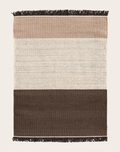 Nanimarquina Tapis-Tres Striped Rug, Elisa Padrón Chocolat