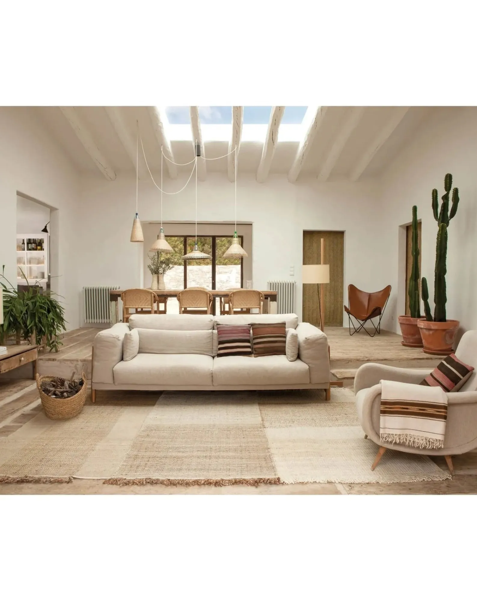 Nanimarquina Tapis-Tres Vegetal Rug, Elisa Padrón Naturel