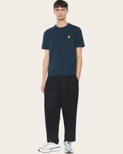 Maison Kitsuné Tee-Shirts, Polos-T-Shirt Fox Head Cotton Bleu