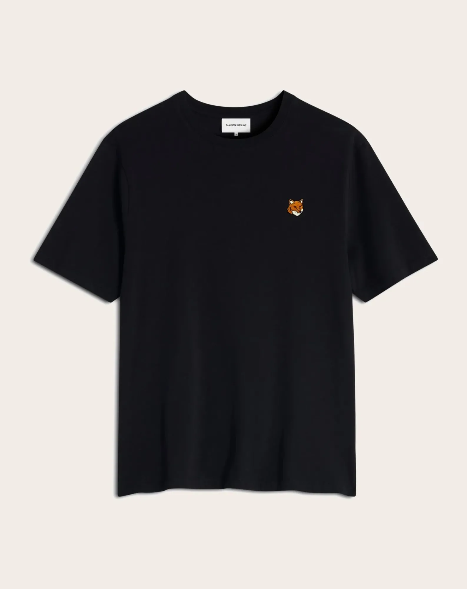 Maison Kitsuné Tee-Shirts, Polos-T-Shirt Fox Head Cotton Noir