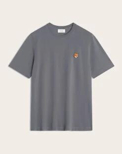Maison Kitsuné Tee-Shirts, Polos-T-Shirt Fox Head Cotton Gris foncé