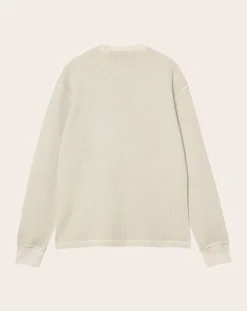 Carhartt WIP Tee-Shirts, Polos-T-Shirt L/S Vista Waffle Blanc cassé