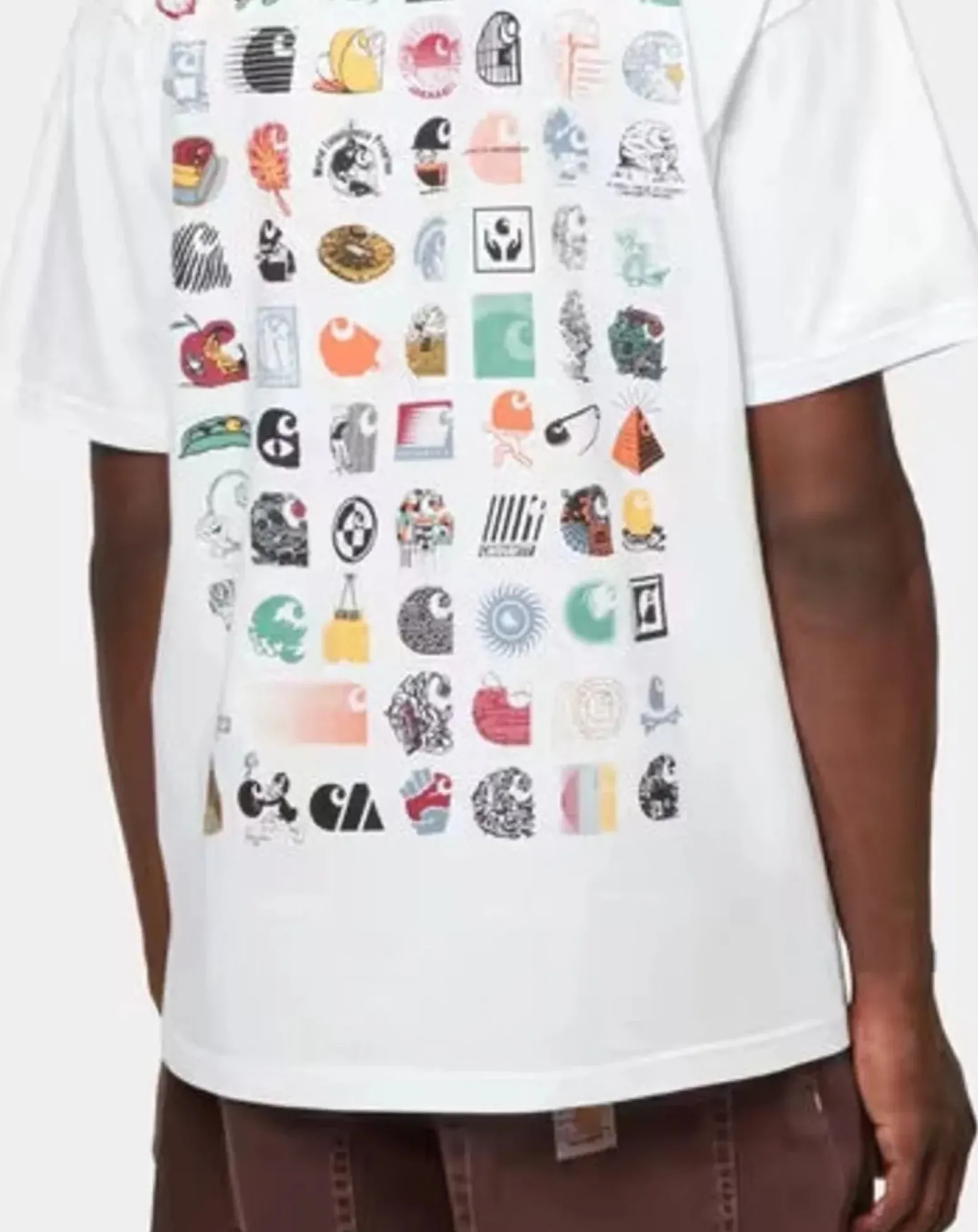 Carhartt WIP Tee-Shirts, Polos-T-Shirt S/S C Logo Archive Blanc