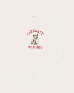 Carhartt WIP Tee-Shirts, Polos-T-Shirt S/S Wild Dog Blanc