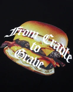 TEE LIBRARY Tee-Shirts, Polos-T-Shirt What I Like-Burger cotton Noir