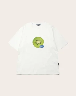 TEE LIBRARY Tee-Shirts, Polos-T-Shirt What I like-Kiwi cotton Blanc