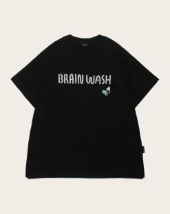 TEE LIBRARY Tee-Shirts, Polos-T-Shirt What Life is-Brain Wash cotton Noir