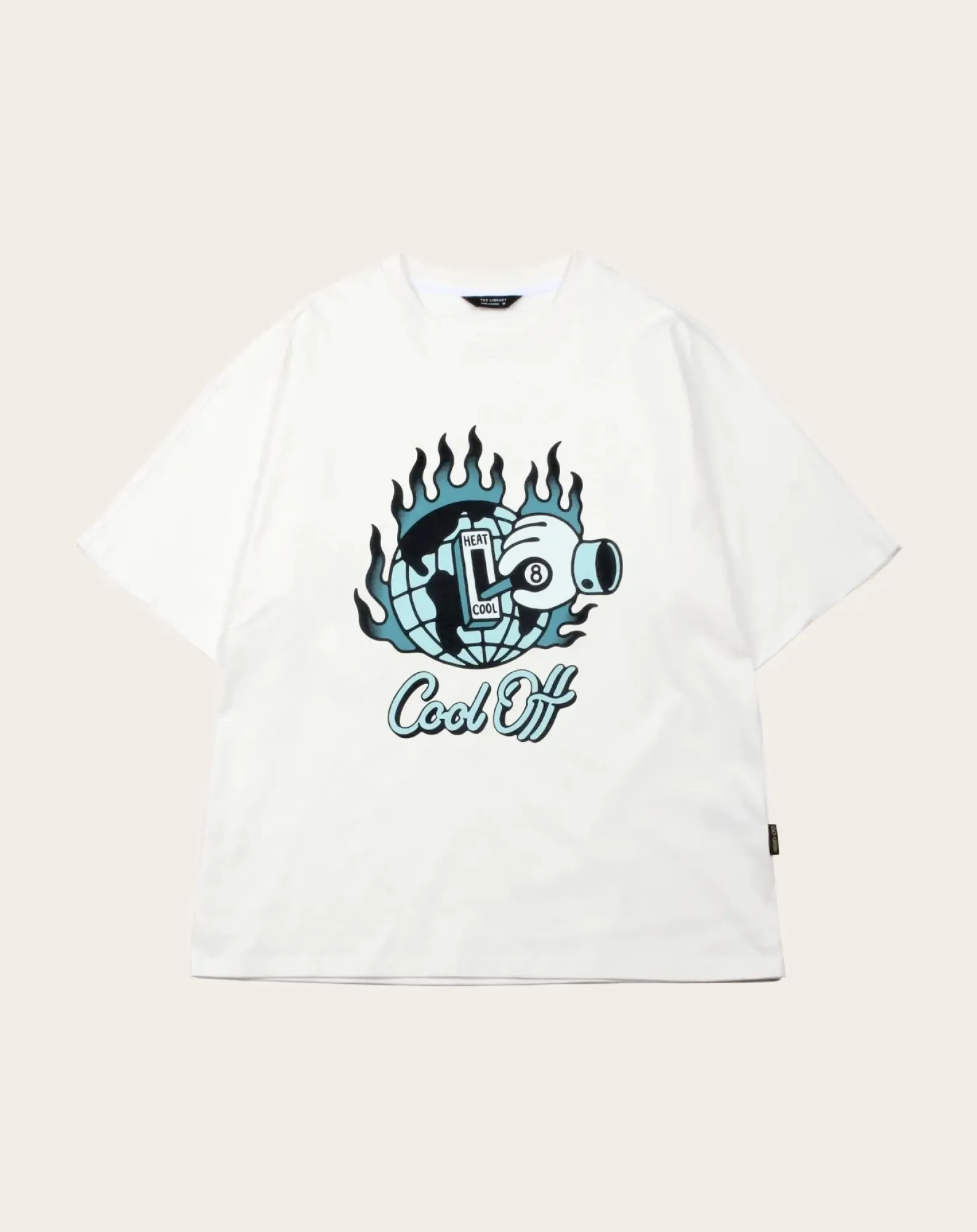 TEE LIBRARY Tee-Shirts, Polos-T-Shirt What life is-Cool Off cotton Blanc
